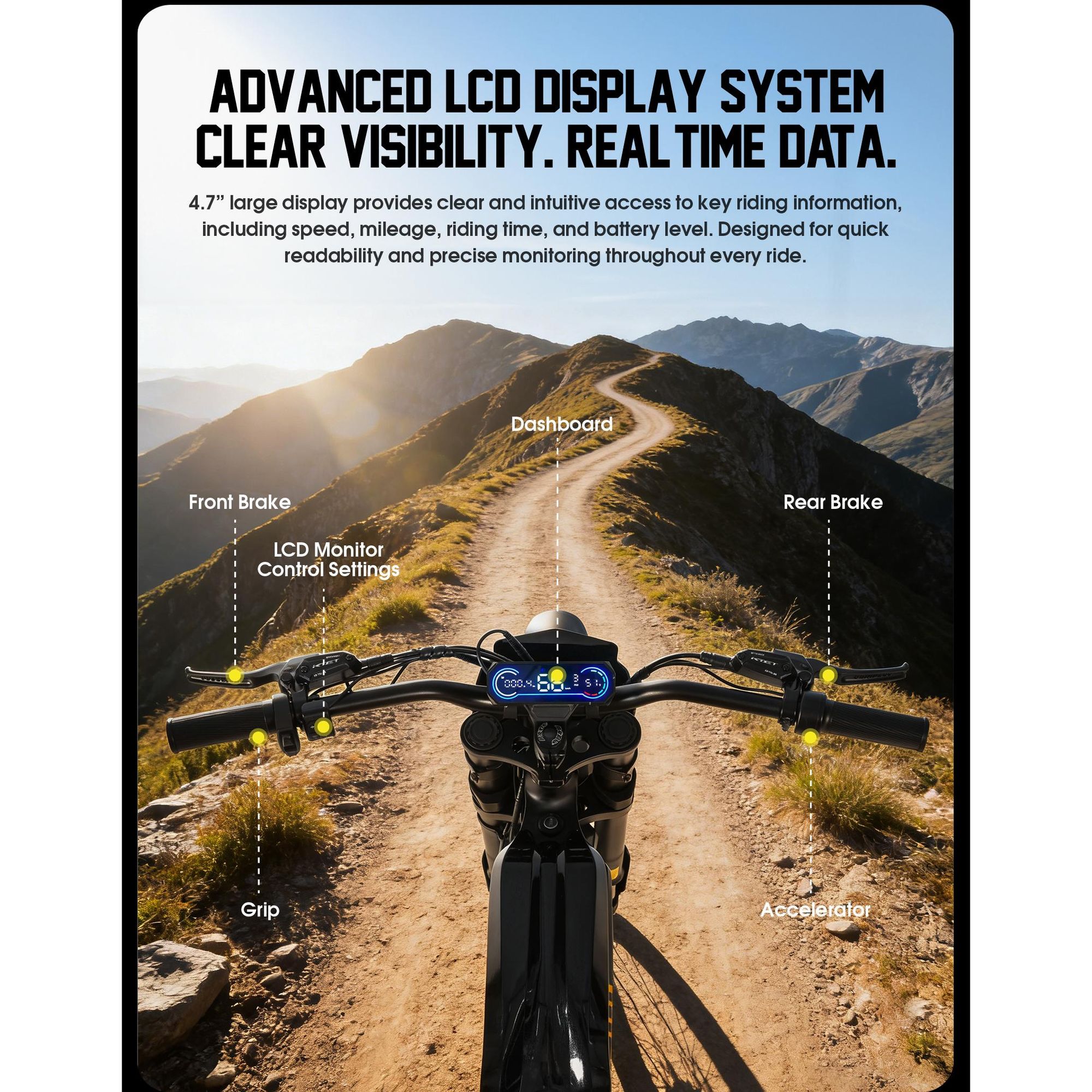 V9 Elektro‑Enduro‑Motorrad für Erwachsene, 48V 20Ah, 17‑Zoll professionelle Geländereifen, vollständiges Federungssystem, hydraulische Scheibenbremsen
