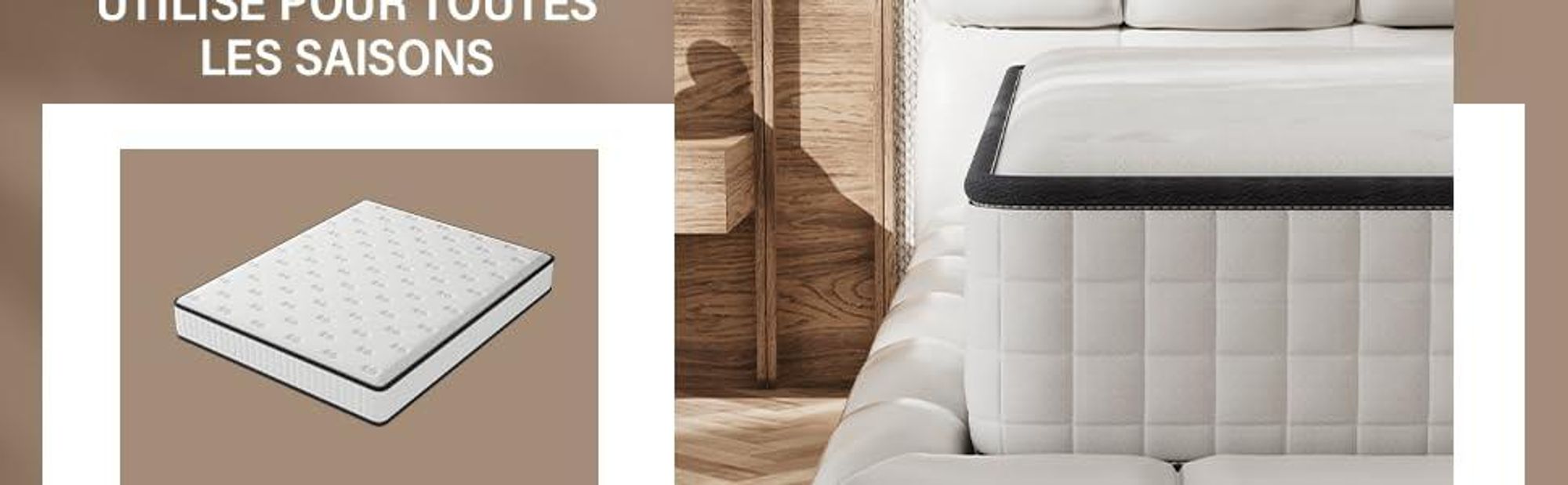DEWINNER Matelas160*200 cm, Matelas en Mousse à Mémoire de Forme Haute Densité,Fermeté Moyenne,Épaisseur 25cm,Hypoallergénique,Sommeil Isolé,7 Zones