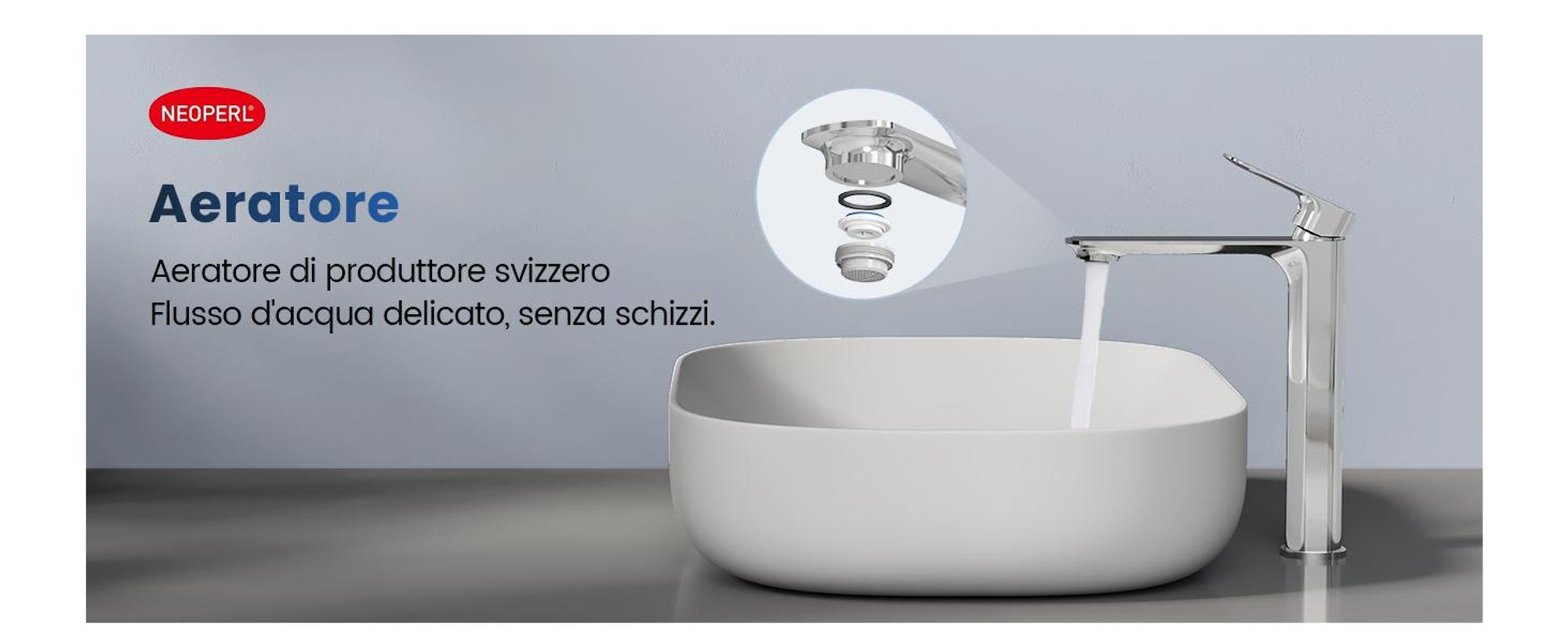 EMKE Rubinetto per lavabo Rubinetto per lavandino Rubinetto per bagno Miscelatore monocomando Rubinetto per bagno in ottone 269 x 215 x 49 mm Cromo