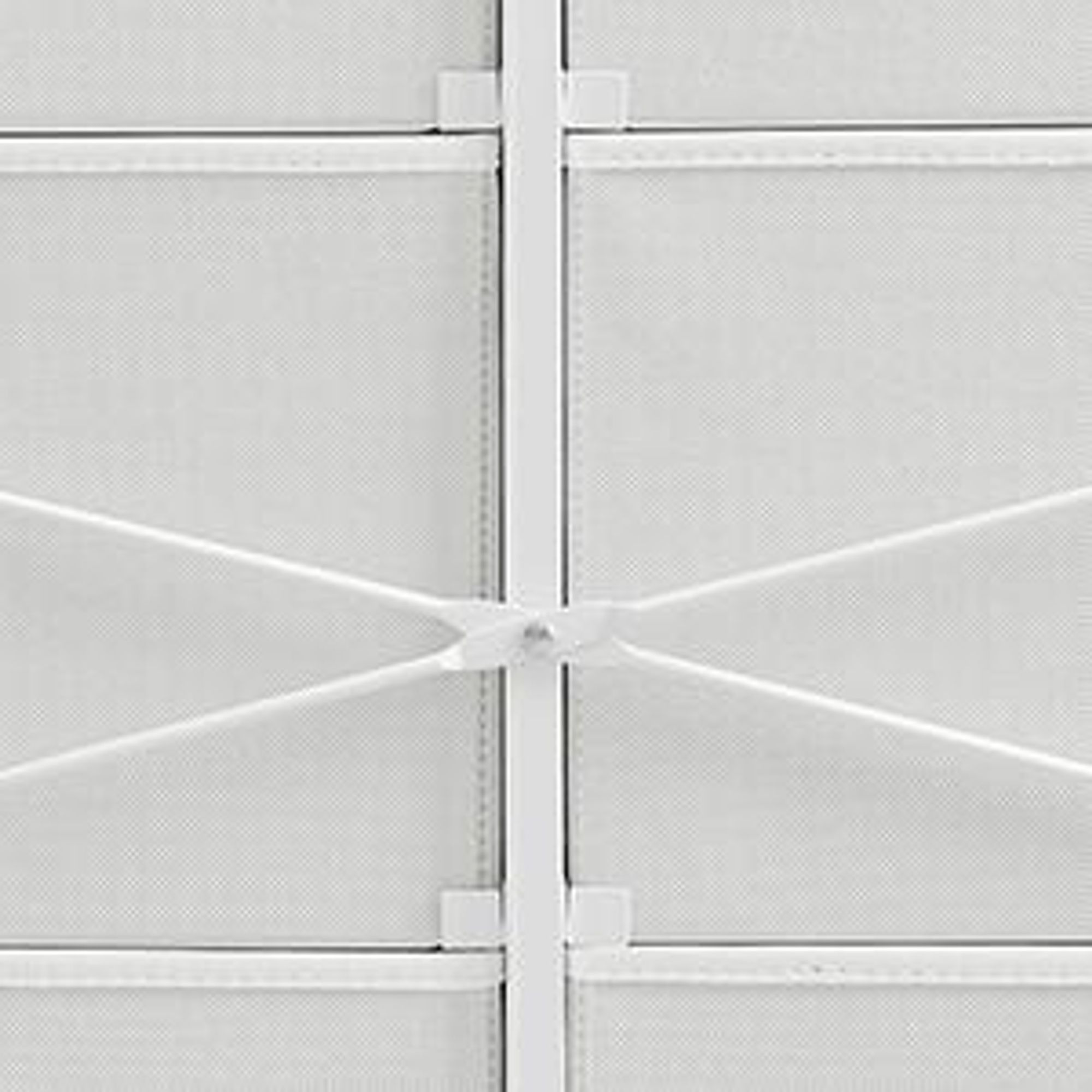 SONGMICS Kommode, Schrank, 6 Stoffschubladen, Metallgestell, Weiß-Eichenfarben