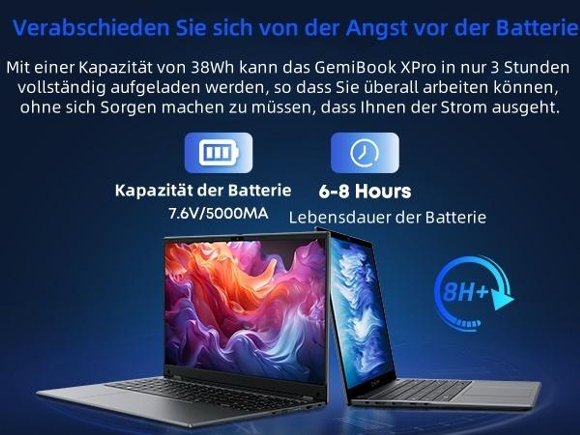 Laptop CHUWI GemiBook XPro - Prozessor Intel N100 14.1" Bildschirm Windows 11 8GB+256GB 5000mAh Akku - Grau