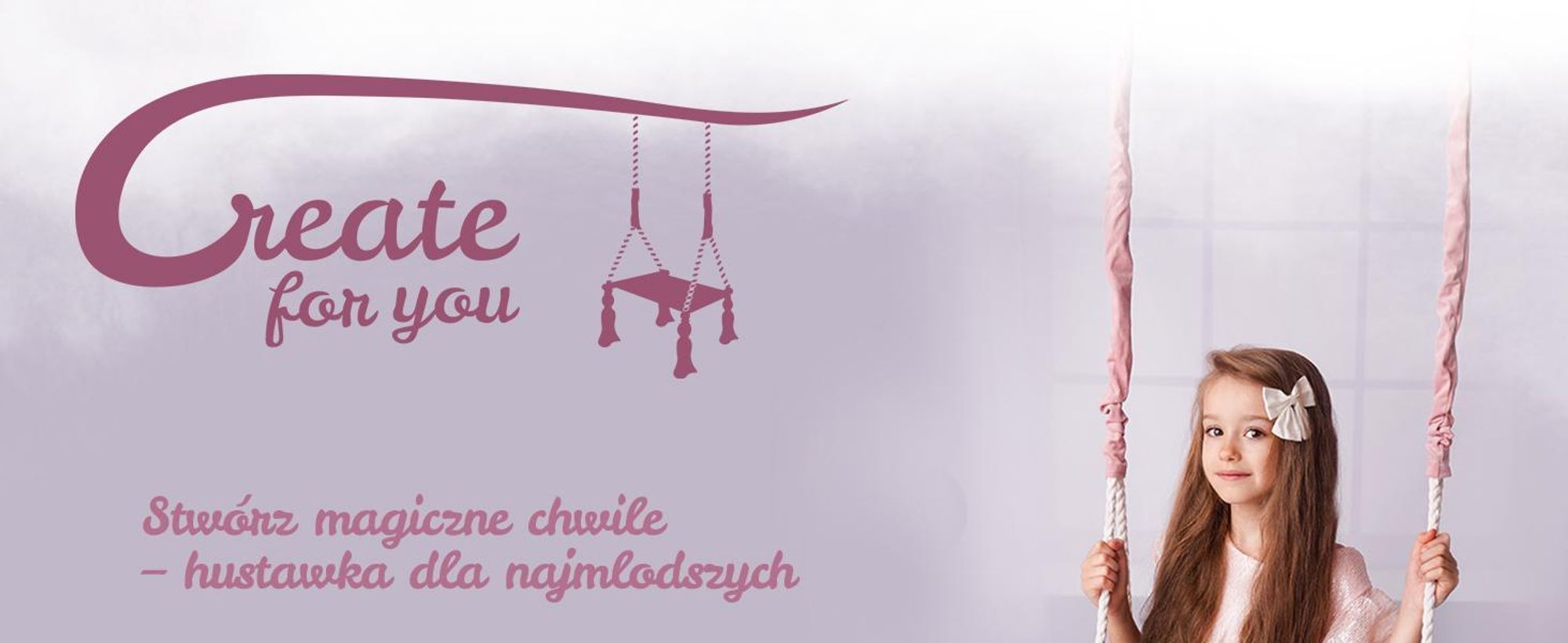 Create for you® - Drewniana Huśtawka dla Dzieci z Liną Bawełnianą Bezpieczna - Bujak Dziecięcy, Siedzisko Indoor Miękki Materiał, z Regulacją Wysokości - Beż