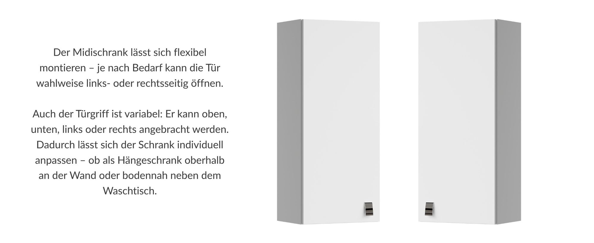 Planetmöbel Badmöbel-Set Waschtisch mit Unterschrank 63 cm & 2X Midischrank für Badezimmer, Gäste Bad & WC, Sonoma Eiche