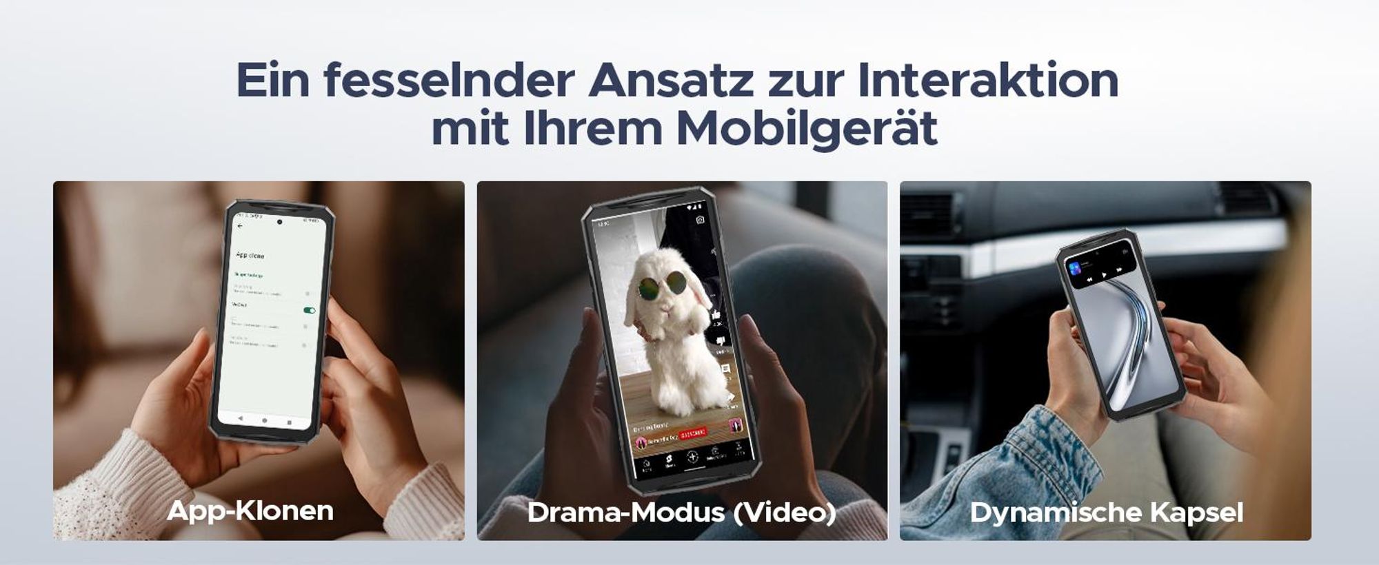 DOOGEE V40 Outdoor Handy Ohne Vertrag 5G - MediaTek Dimensity 7300 Android 14 Handy, 32GB RAM + 512GB ROM Outdoor Smartphone, Rugged Baustellenhandy