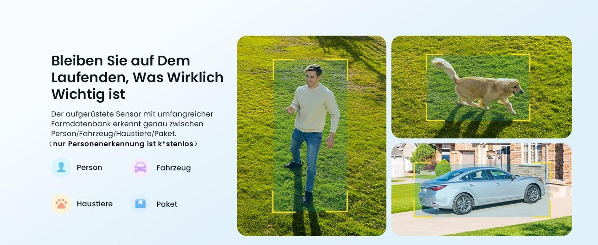 2K Überwachungskamera Aussen Solar, PTZ Kamera Überwachung Aussen Akku 2,4GHz WLAN Kamera mit PIR Bewegungsmelder