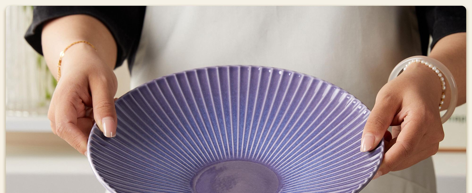 Teller Set 4er Ø 24,8 cm – Keramik Speiseteller & Pastateller, Essteller im japanischen Stil, moderne Teller, Mikrowelle & Spülmaschine geeignet