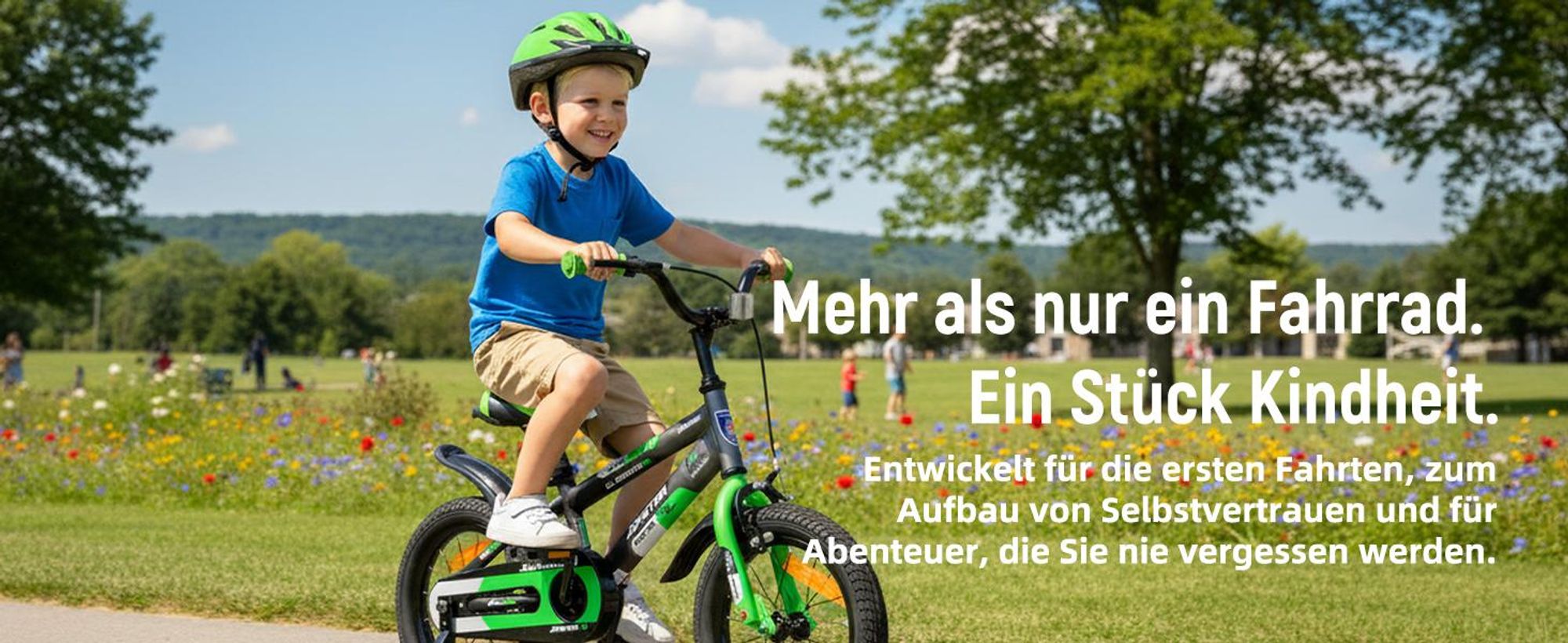 JOYSTAR Berry 16 Zoll Kinderfahrrad für 2-13 jährige Jungen & Mädchen, Jungenfahrrad mit Stabilisatoren
