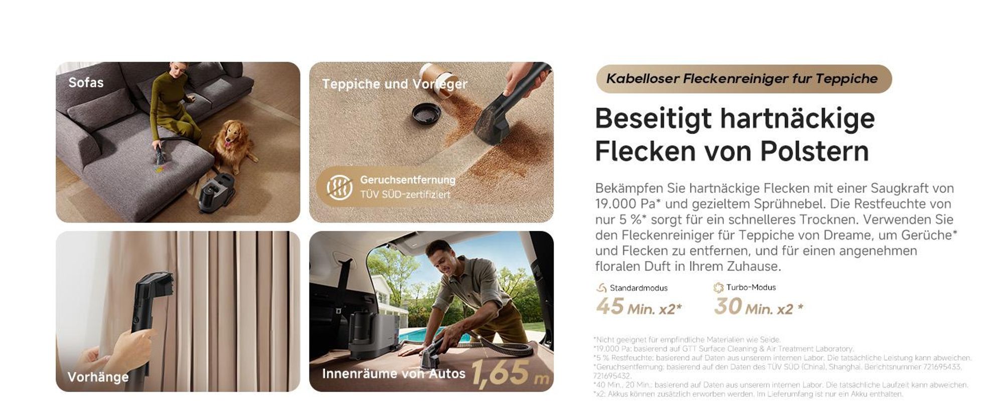 Dreame H15 Mix 7in1 Nass- und Trockensauger,KI-Roboterarm,Kantenreinigung,23kPa Saugkraft,verhedderungsfrei,100°C Bürstenrein,90 °C Trocknung