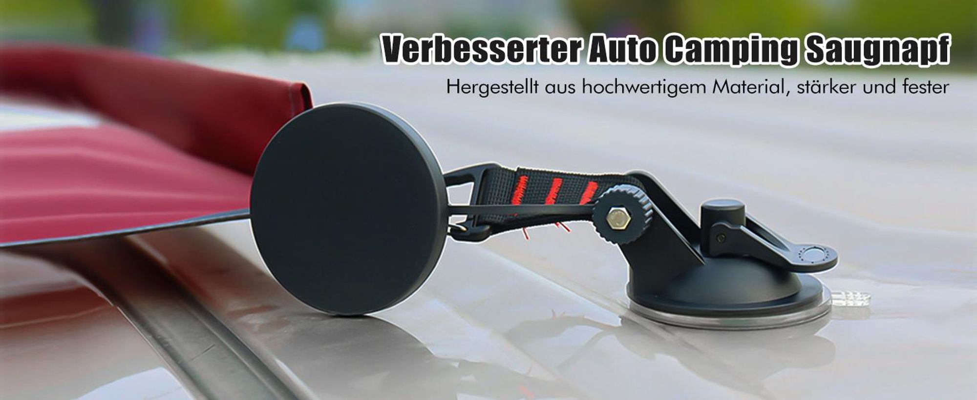 Saugnapf Haken, 4er Set Saugnapf, Vakuum Saughaken, Extra Stark Saugnäpfe, Mehrzweck für Camping, Wohnmobil, Zelt & Markise