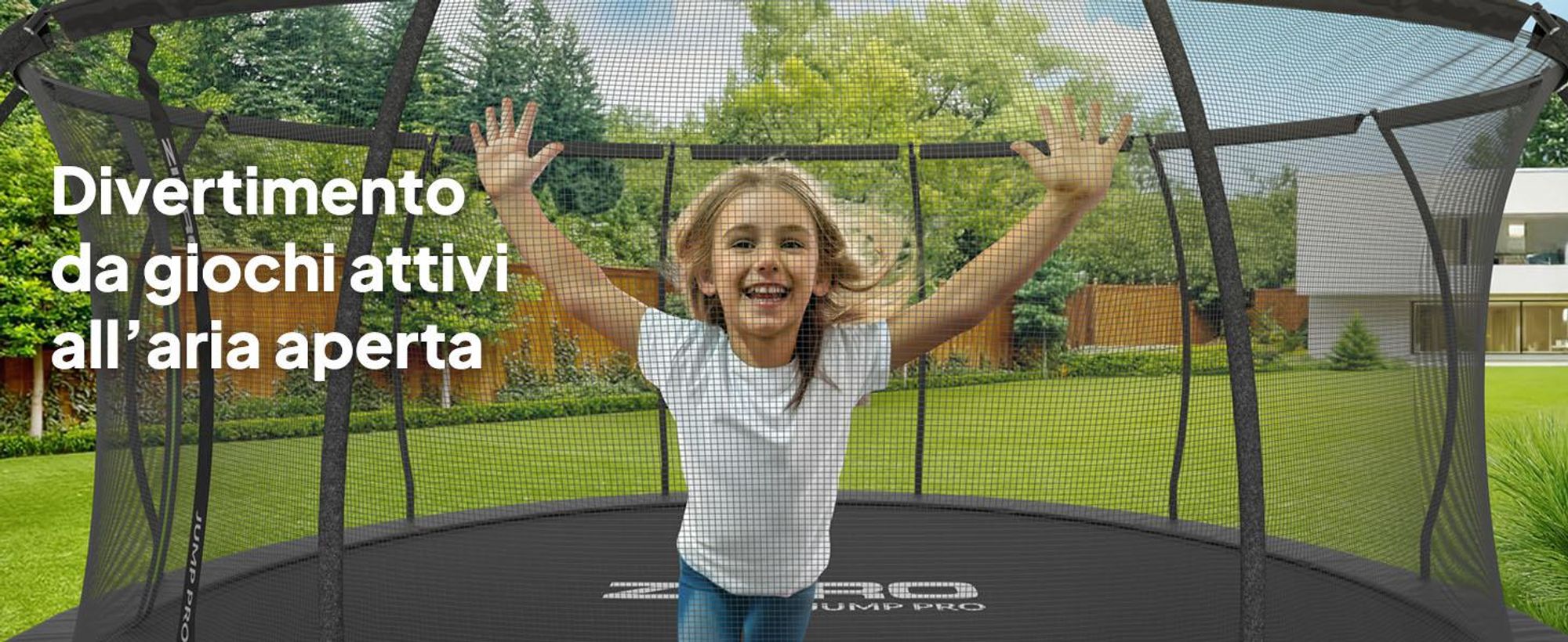 ZIPRO Trampolino Jump Pro Premium | 16FT Ø 496 cm | Trampolino da giardino Trampolino per bambini Set completo incl. rete, scaletta e copertura perimetrale, da esterno, verde