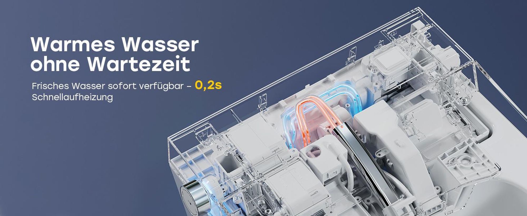 HOROW Intelligente Dusch-WC, Smart WC mit UV-Sterilisation Selbstreinigende Düse, mit beheiztes Bidet, Warme Lufttrocknung, Nachtlicht