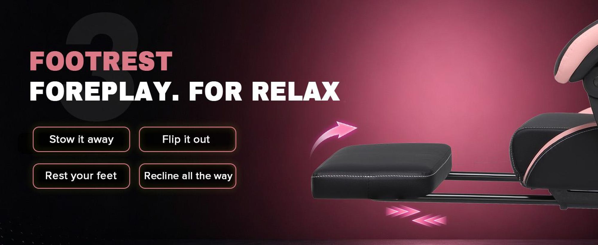Sedia da gaming GTPLAYER, sedia da ufficio, poltrona da gaming con poggiapiedi, sedia da gaming ergonomica con braccioli regolabili, sedia da scrivania regolabile in altezza