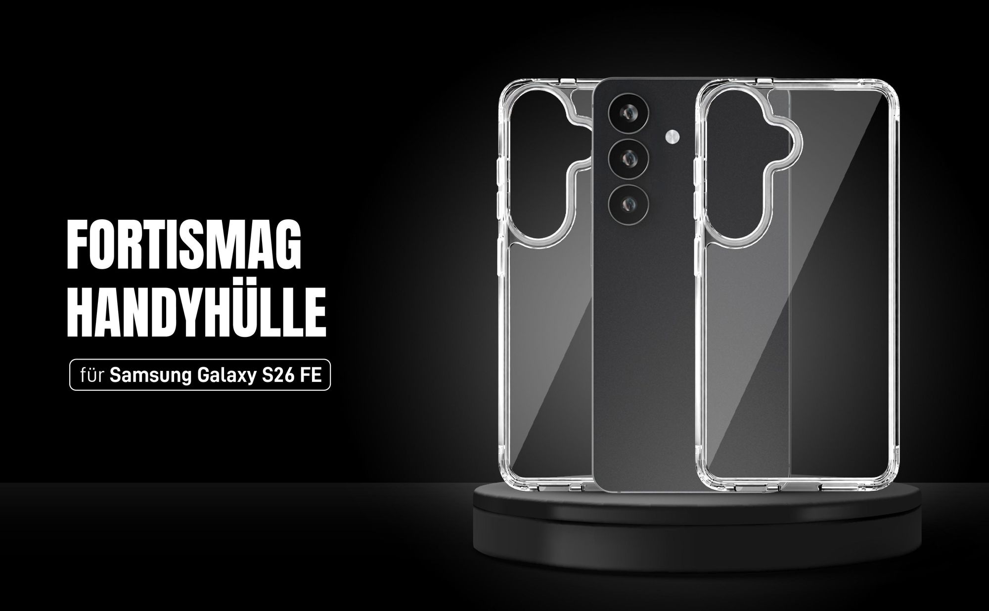 Transparente Handyhülle für Samsung Galaxy S26 FE aus hochwertigen Materialien