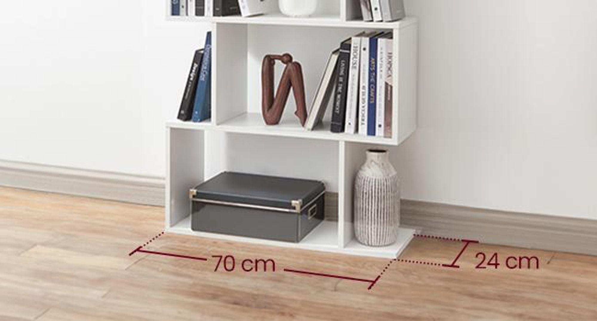 VASAGLE Bücherregal mit 6 Ebenen beige Standregal freistehender Schrank