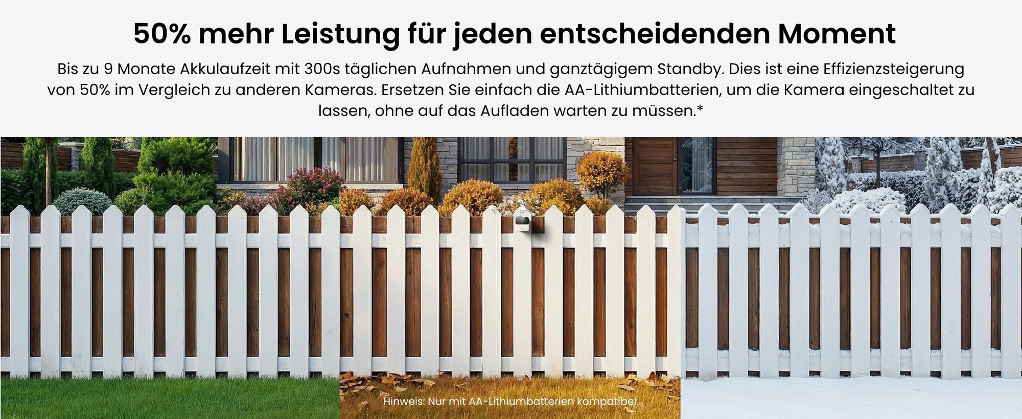 Reolink Argus MagiCam, 2MP 1080P Akku WLAN Überwachung Innen- & Außen, Magnetische Befestigung, Max. 9 Monate Batterielaufzeit, Intelligente Erkennung