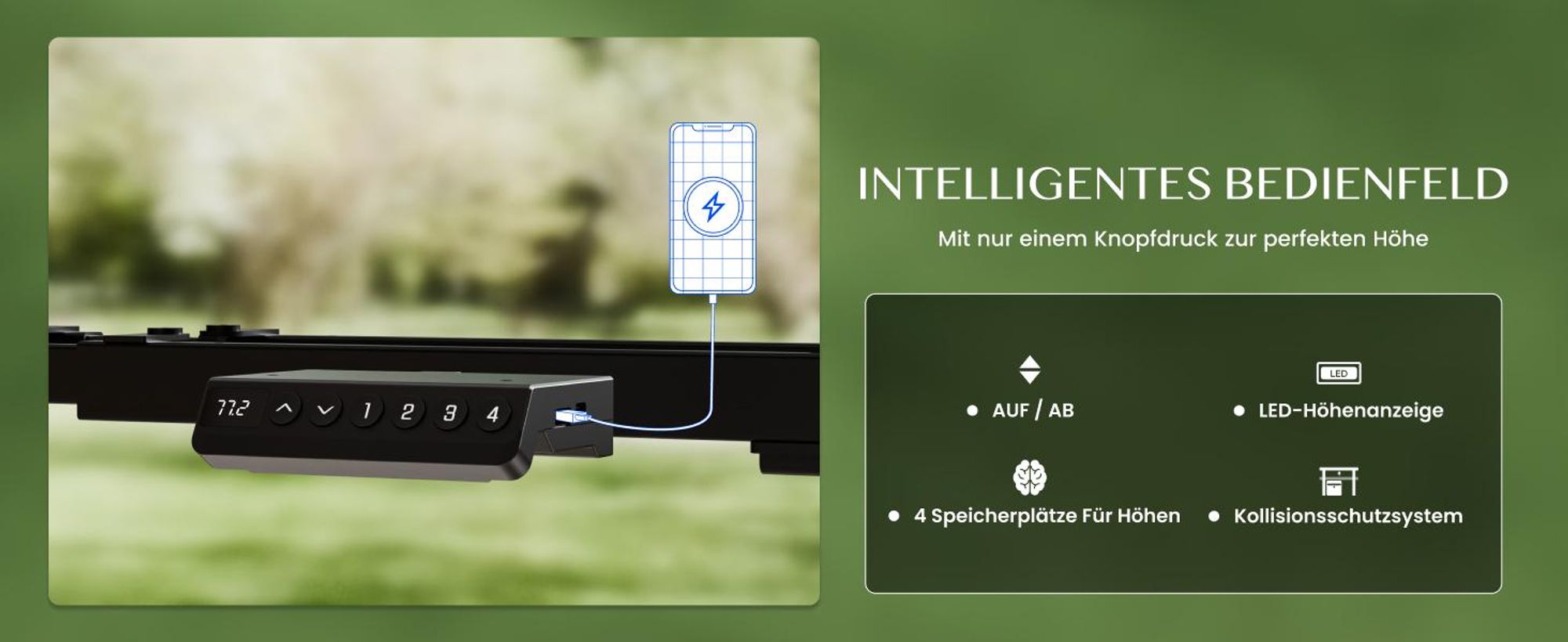 FLEXISPOT ValtreX E200 Höhenverstellbarer Schreibtisch 200 kg Tragkraft, 2 Motoren, USB-Anschluss, 4 Speicherfunktionen, 3‑stufiges Gestell (Schwarz)