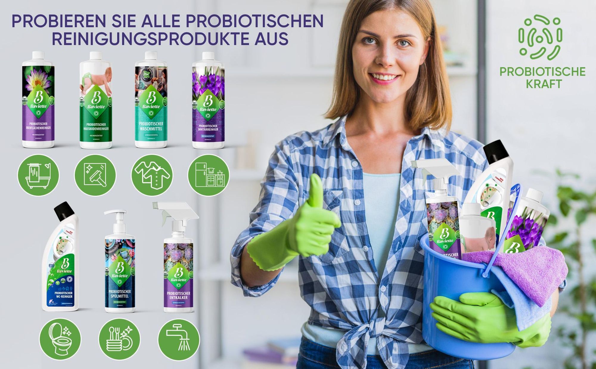 Baviette Naturpur Bodenreiniger 500 ml – schonende Reinigung für Familienhaushalte, Laminat, Parkett, PVC & Vinyl
