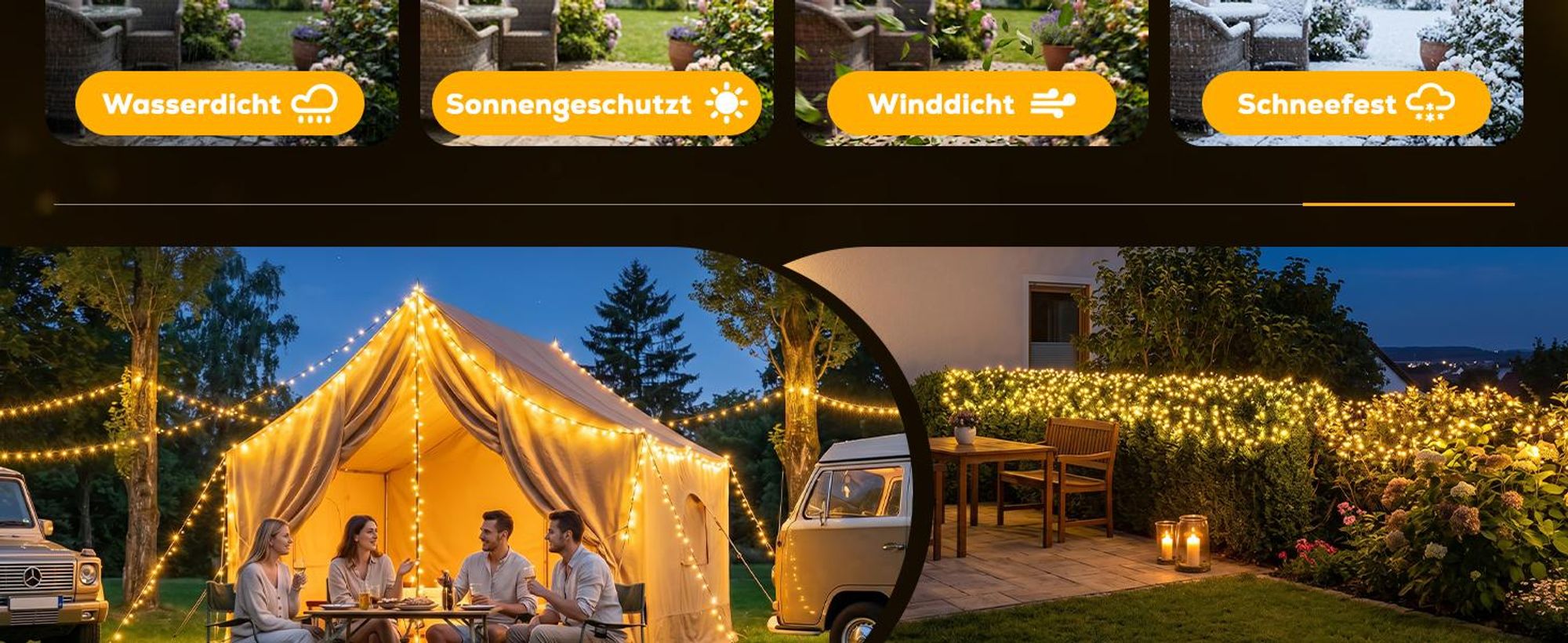 Salcar 240er LED Solar Lichterkette Aussen, 10,75mWetterfest Solar Lichterketten Außen mit Fernbedienung, 13 Modi Outdoor Solarlichterkette für Hof