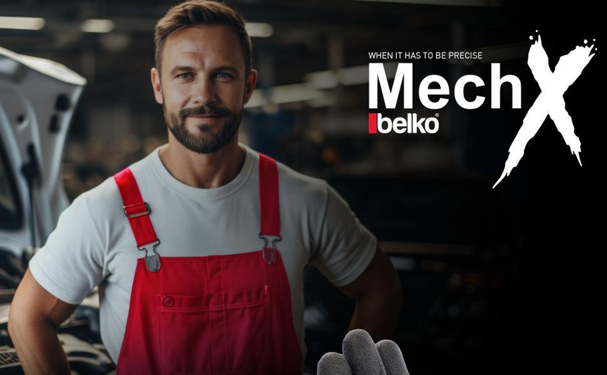 Belko® MechX Arbeitshandschuhe Montagehandschuhe Mechanikerhandschuhe Nylon Gr. 7 (S) - 24 Paar