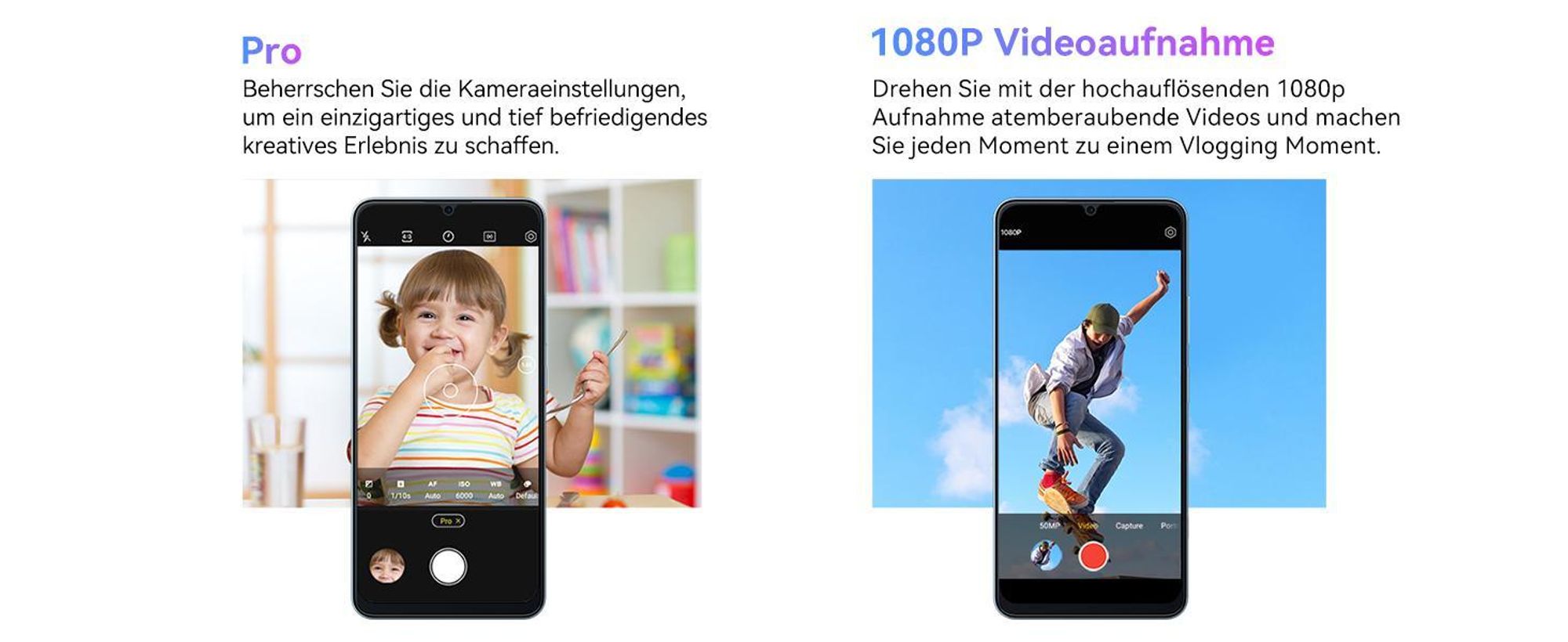 Blackview Color 8 (16GB + 256GB) Handy Ohne Vertrag, 6,75 Zoll Display, Face ID ，Octa-core Unisoc T616 ，50MP + 8MP Kamera, 6000mAh Akku