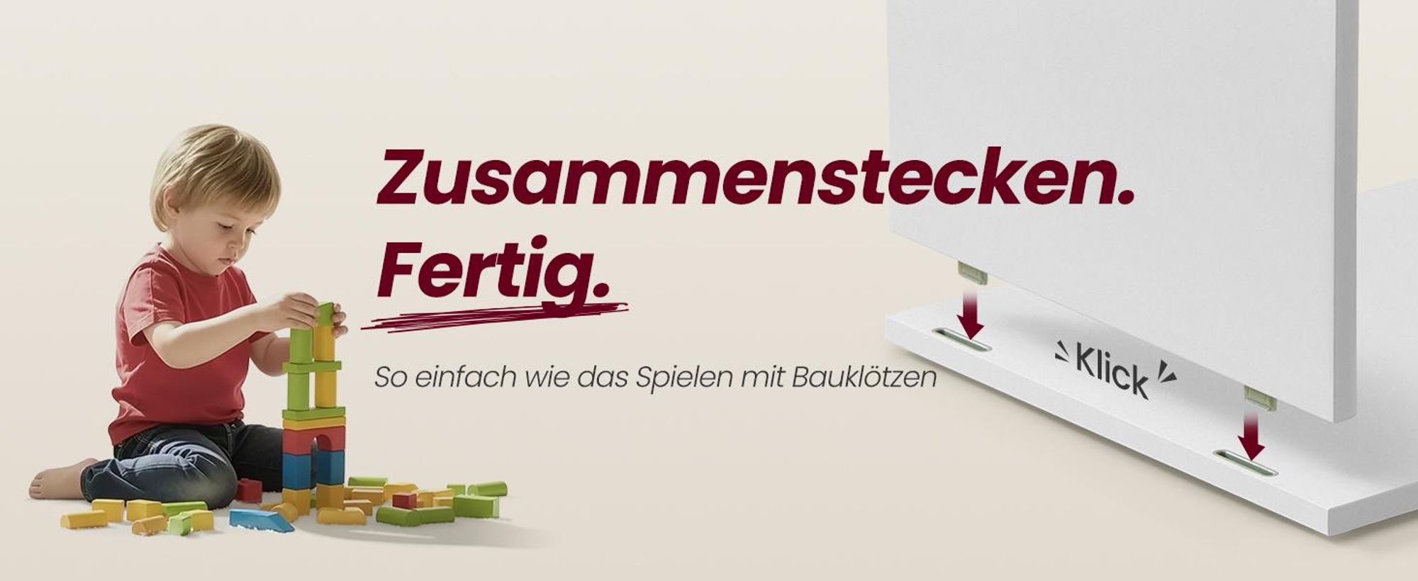 VASAGLE Nachttisch, Snapsemble – superschnelle Montage, 3 Ebenen, offen, weiß