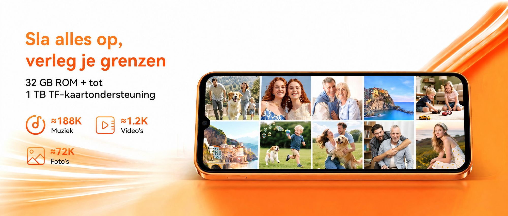 Blackview Wave 10C smartphone, zonder abonnement, Android 16, 6,88 inch, 120Hz, 1080p, Dual SIM, gezichtsherkenning, 5000 mAh, Gemini AI, DokeOS 5.0, 1080p, 4G