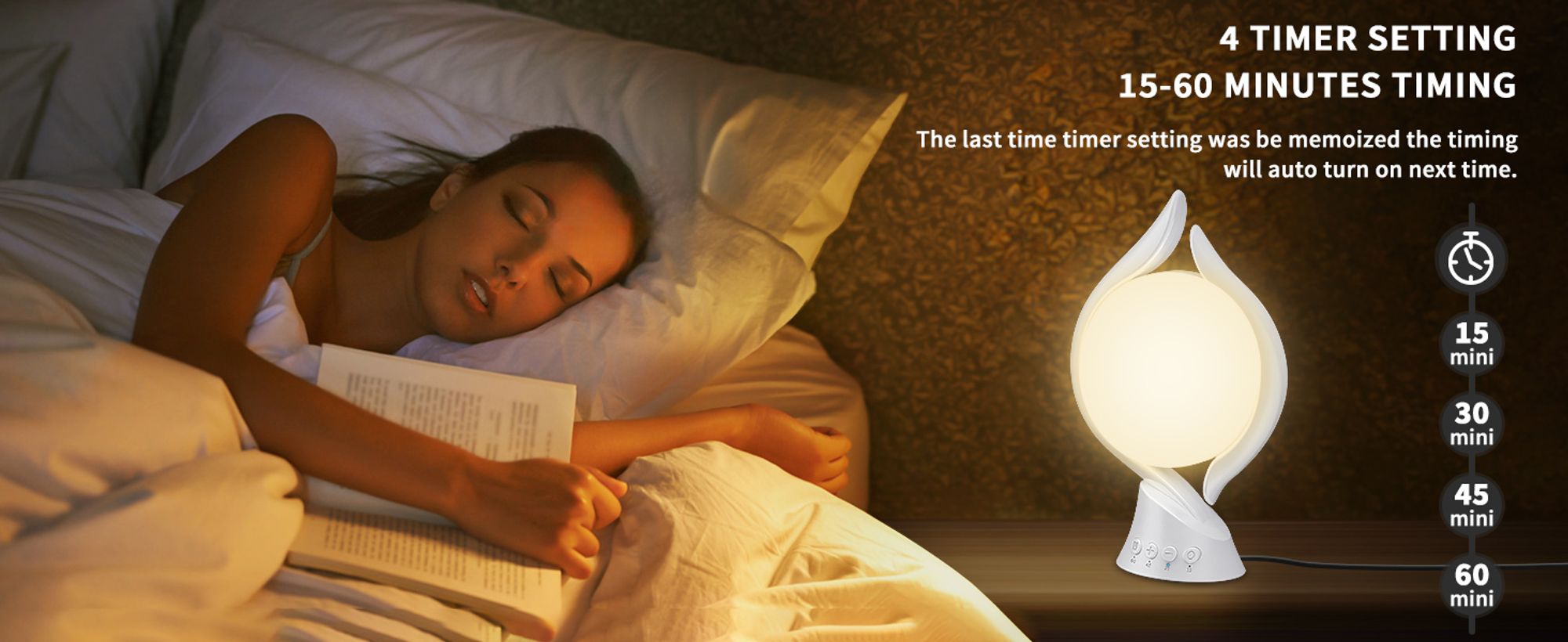 Tageslichtlampe 10000 Lux, Lichttherapielampe mit 3 Lichtfarben 4 Timer 5 einstellbare und Memoryfunktion Lichtintensität, Sonnenlicht Lampe (Weiß)