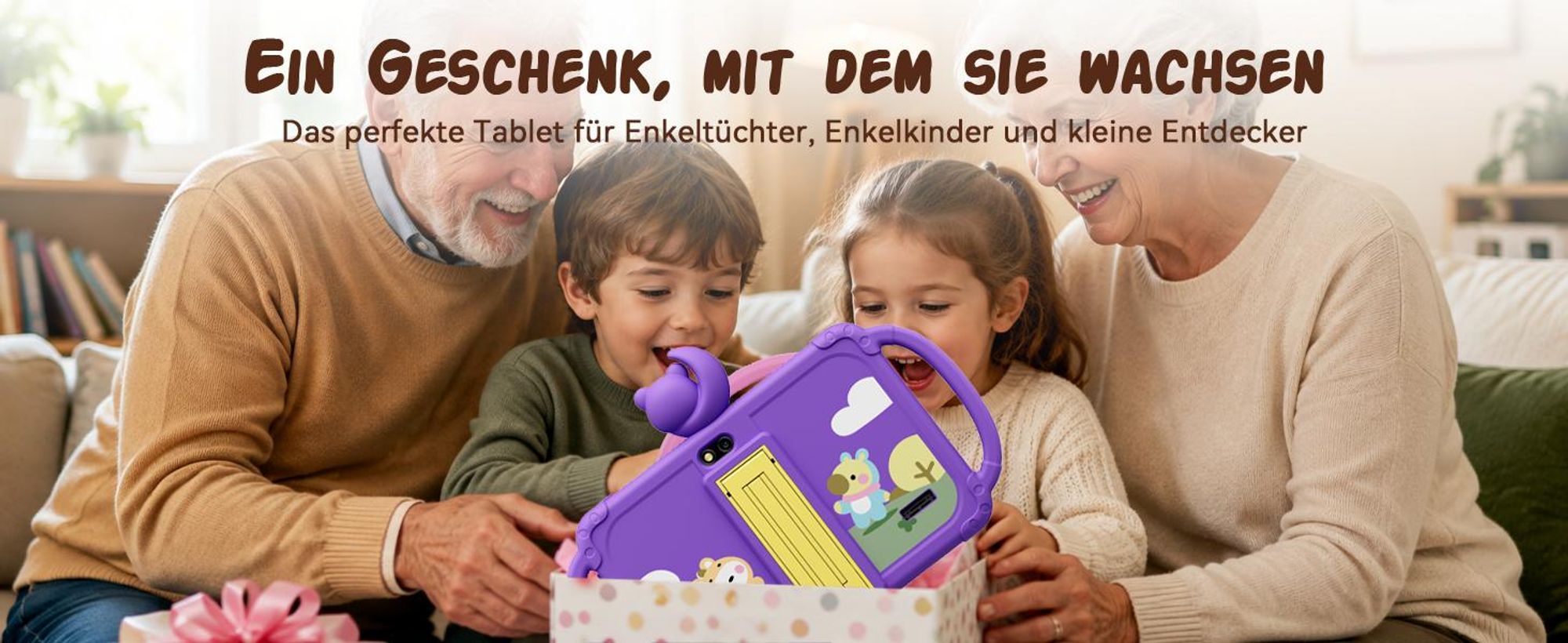 VerkfulPc-Tabwee Tablet K8 für Kinder, 6(4+2)+32 GB, mit iWawa Kindersicherung and mit Kindgerechte Hülle