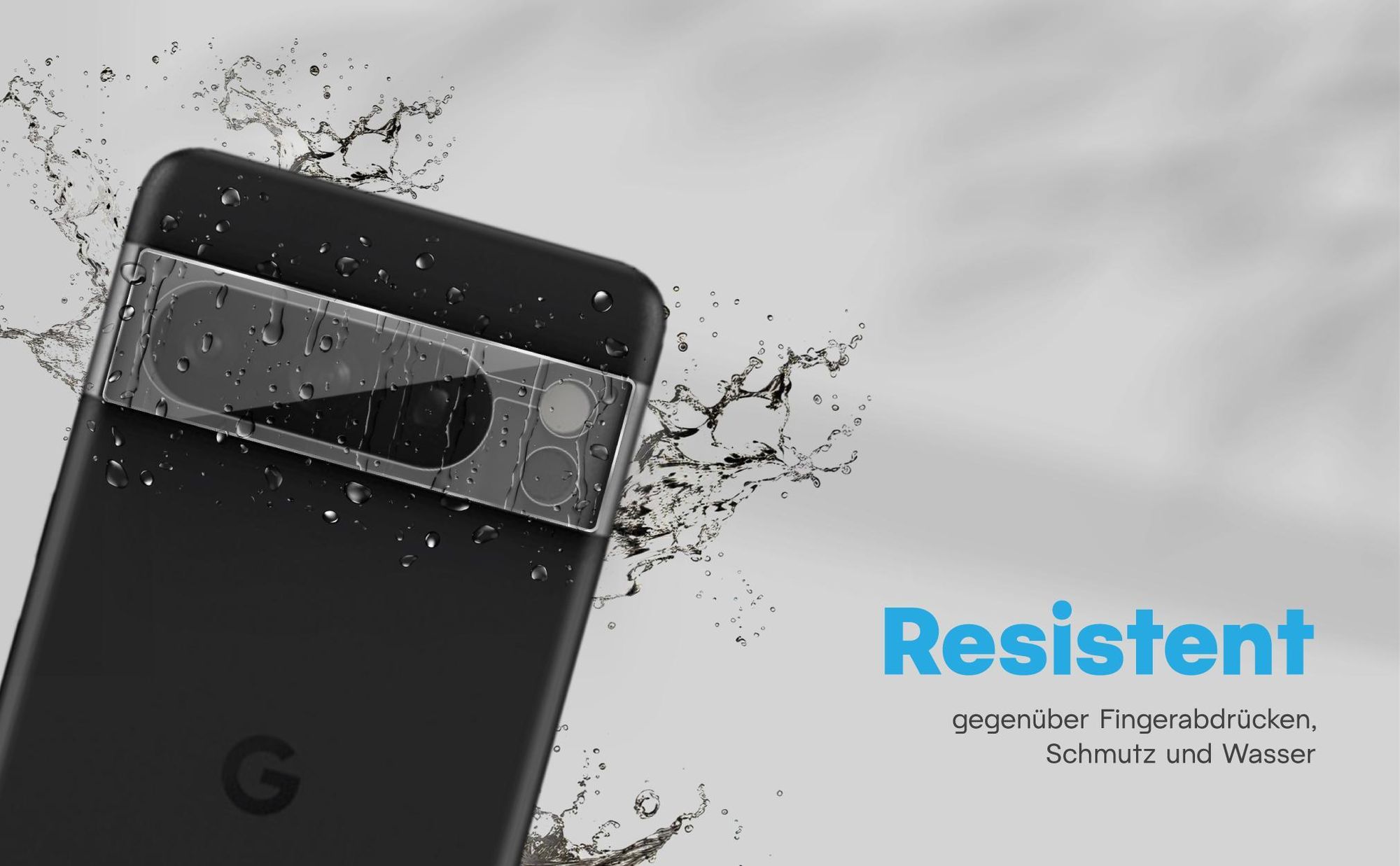 Zweierpack Kameragläser für Google Pixel 8 Pro - Resistent gegen Fingerabdrücke