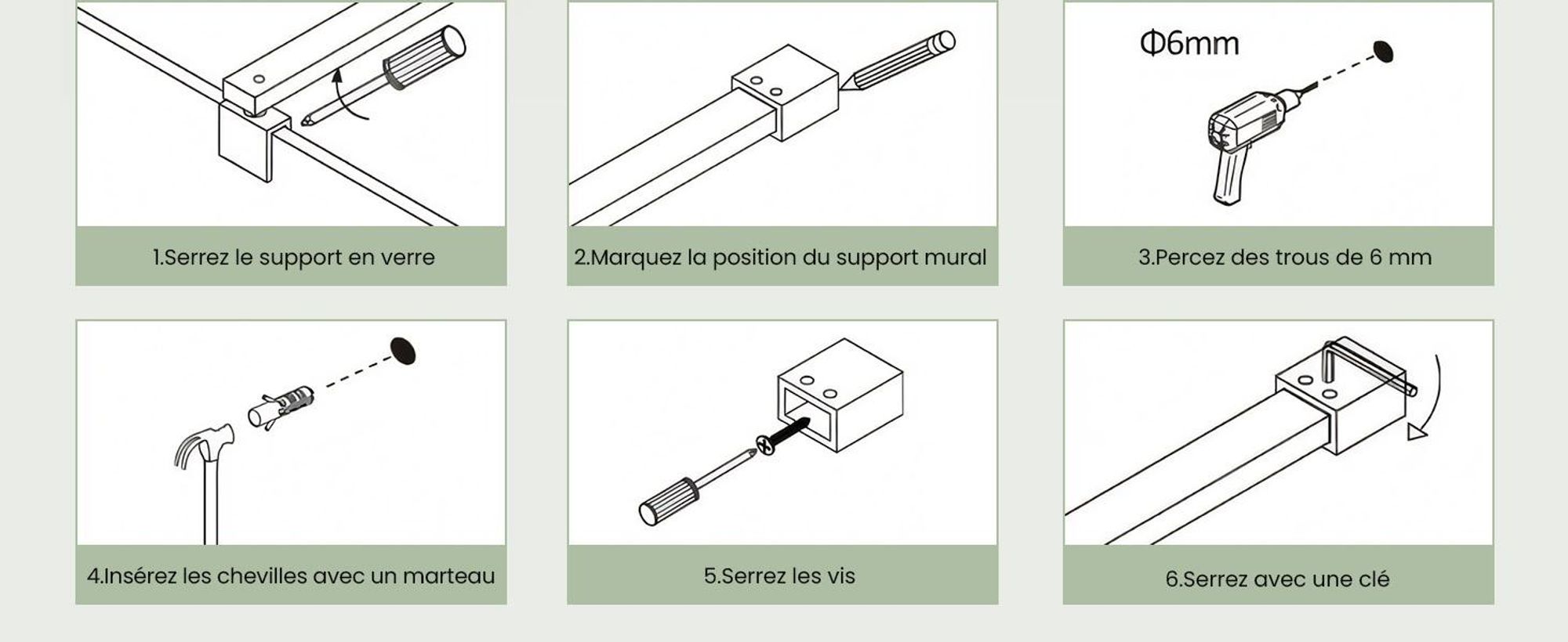 S'AFIELINA barre de support pour paroi de douche 700-1200 mm, acier inoxydable, stabilisateur de mur à verre pour verre de 8/10 mm, porte de douche ou paroi latérale fixe, 1 pièce
