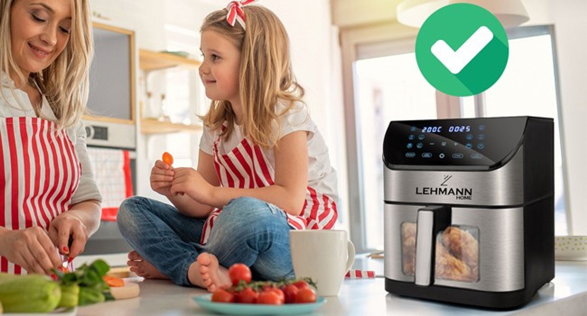 Lehmann LHODF-1880C, Heißluftfritteuse, 8 l, 76 °C, 200 °C, 60 min, Einzelbild