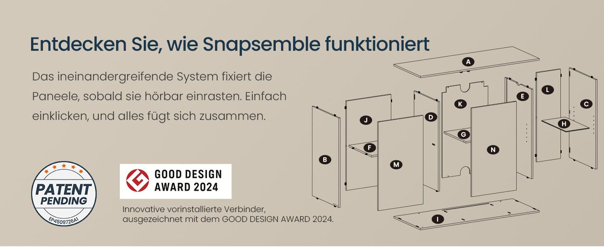 SONGMICS HOME Superschnelle werkzeuglose Montage, Sideboard mit Beleuchtung, 2er Set Aufbewahrungsschrank, TV-Schrank, Glasablage,Toolless-Technologie