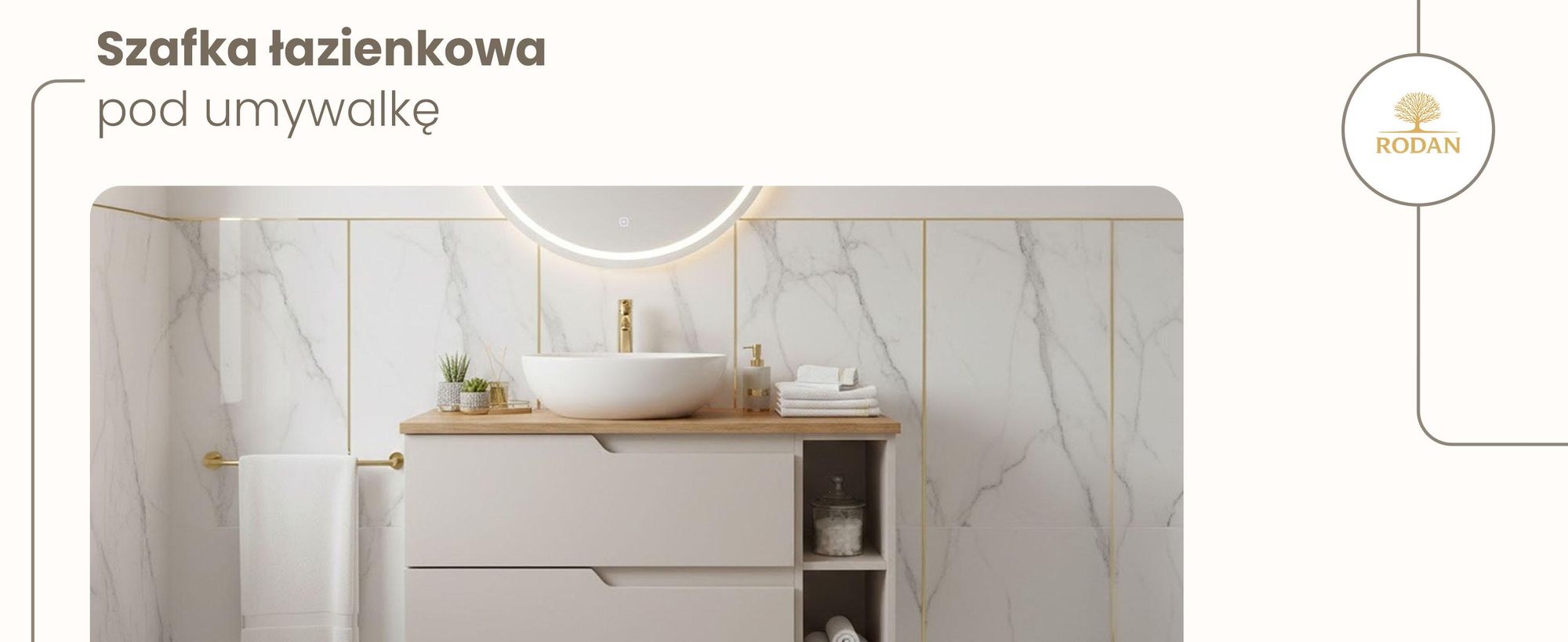 RODAN, szafka łazienkowa, szafka pod umywalkę, meble łazienkowe, szafka z szufladami
