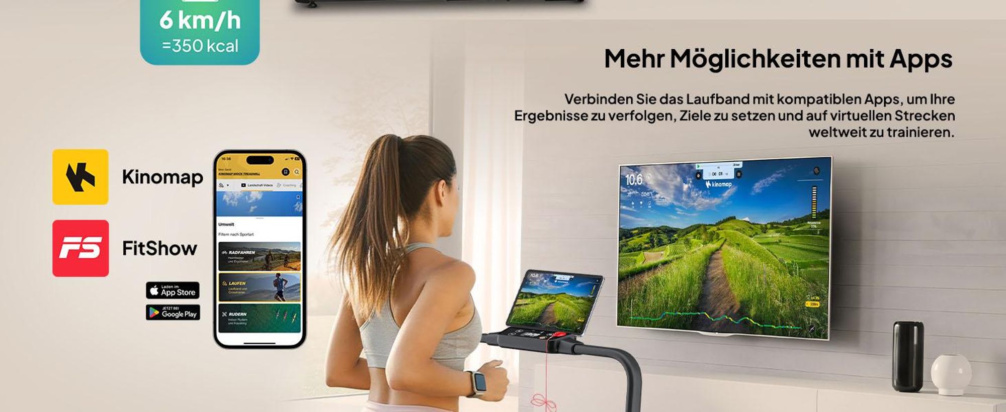 ZIPRO Newlite Laufband Klappbar - Walking Pad Untertisch Schreibtisch Laufband für Zuhause bis 10 km/h Fitnessgerät Bluetooth Fernbedienung
