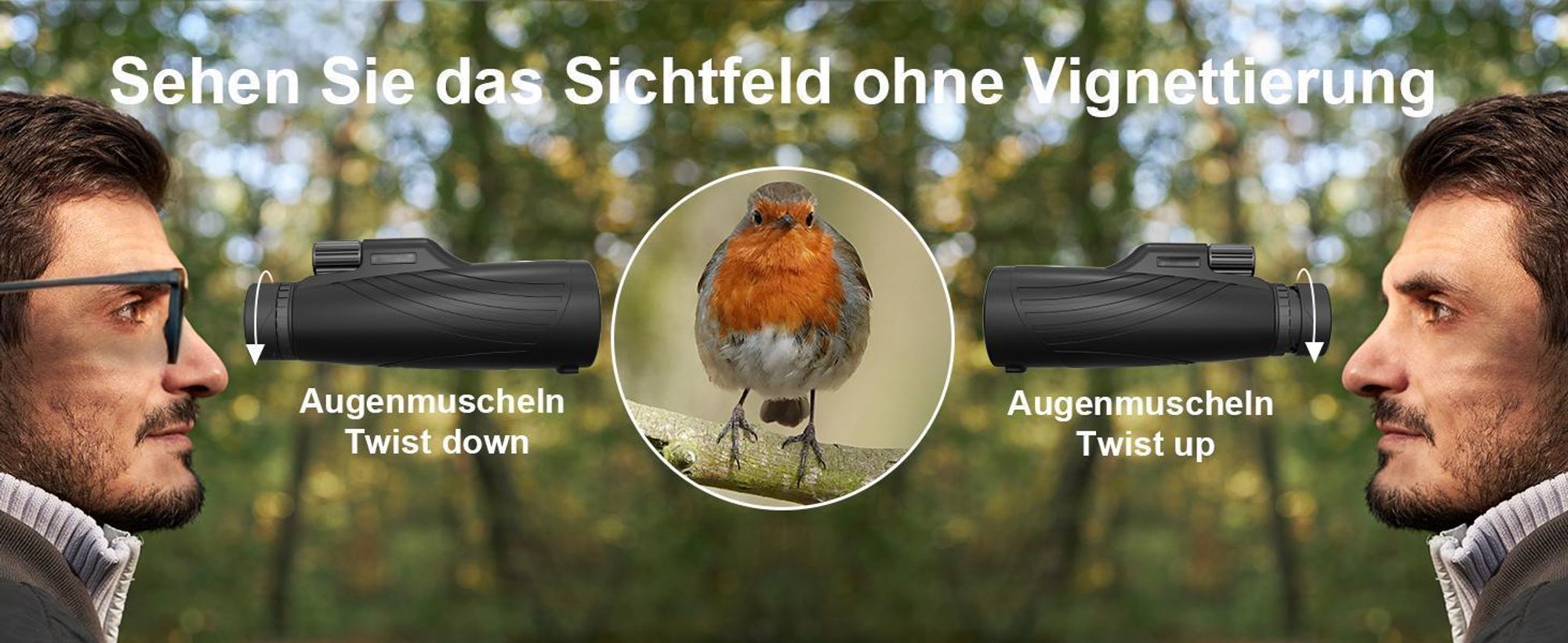 12x52 Super High Power tragbares HD-Nachtsicht-Monokular-Teleskop-Fernglas