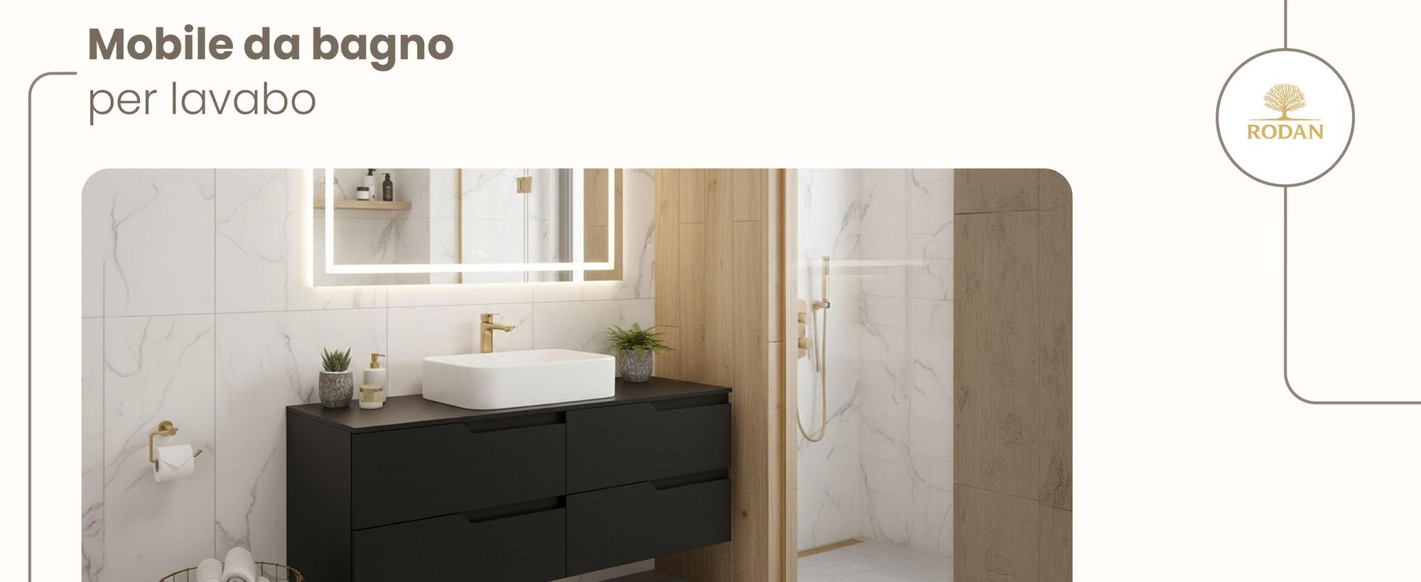 RODAN, mobile bagno, mobile sotto lavabo, mobile bagno moderno, mobili per il bagno