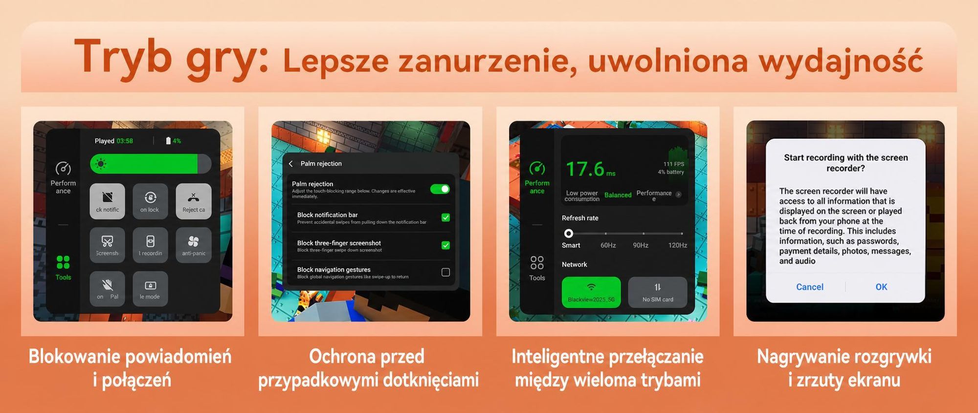 Telefon komórkowy Blackview WAVE 7C 2026 bez umowy, 6,56", Android 16, 16 GB + 64 GB / karta TF do 2 TB, Face ID, bateria 5000 mAh, aparat 32 MP, dwie karty SIM, Wi-Fi 5, IP54