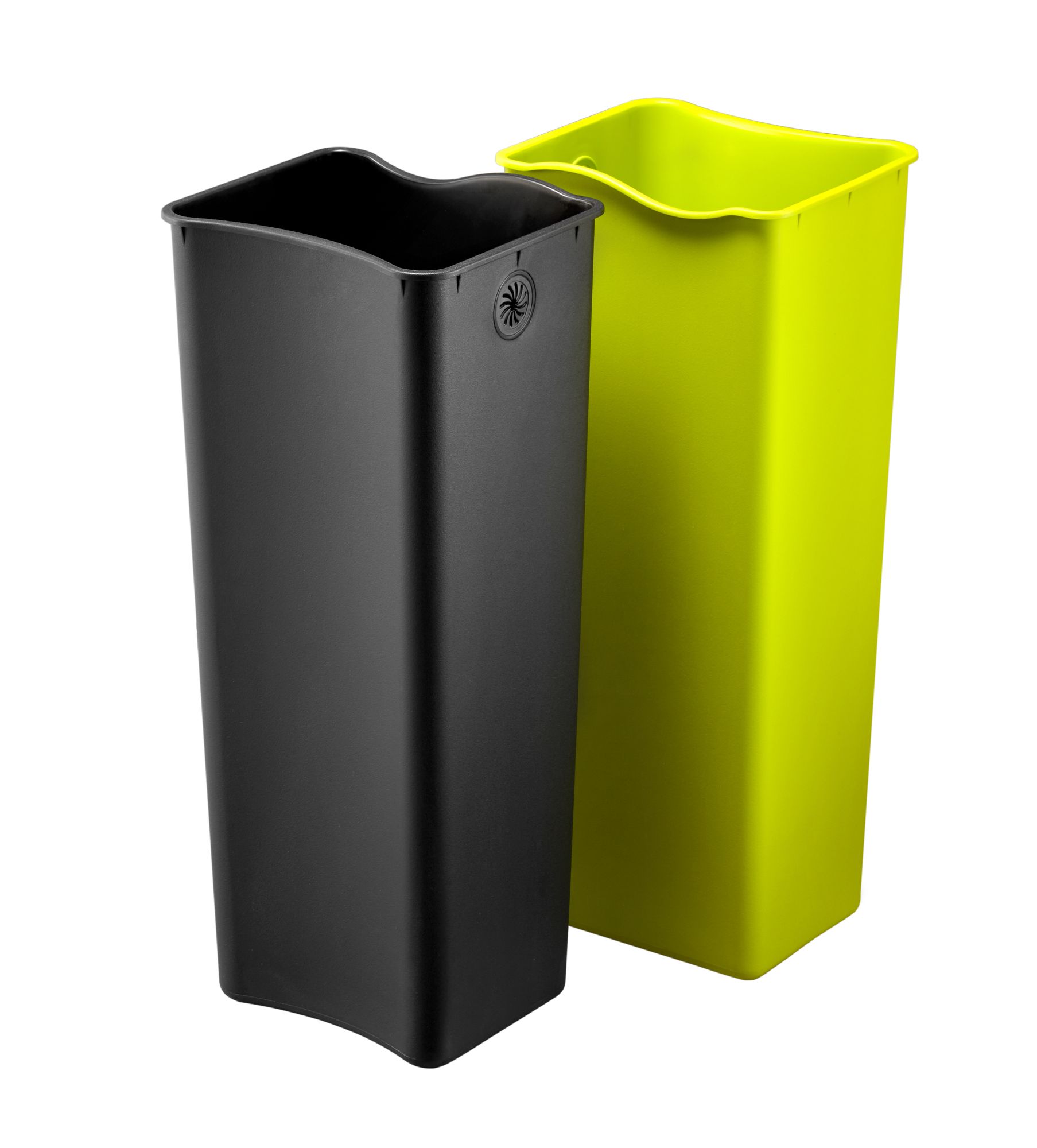 EKO - Ecofly Recycler Treteimer 20+20 Liter - Stainless steel Plastic  - Matt Edelstahl