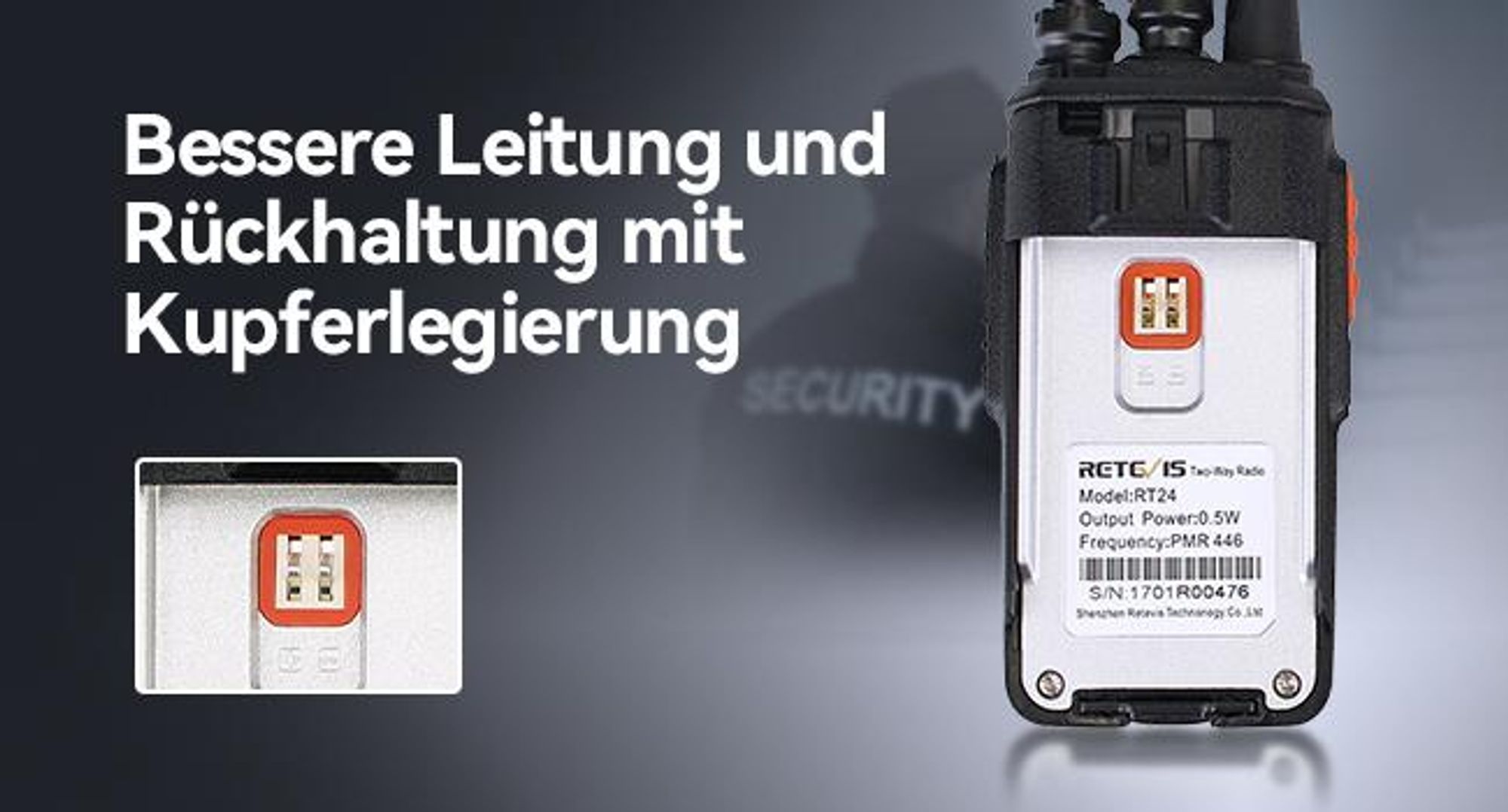 Retevis RT24 Funkgerät Set, 16 Kanäle VOX Squelch Handfunkgerät Wiederaufladbar mit Headset USB Ladeschale, für Lagerhallen, Baustelle, Schule(40 STK)