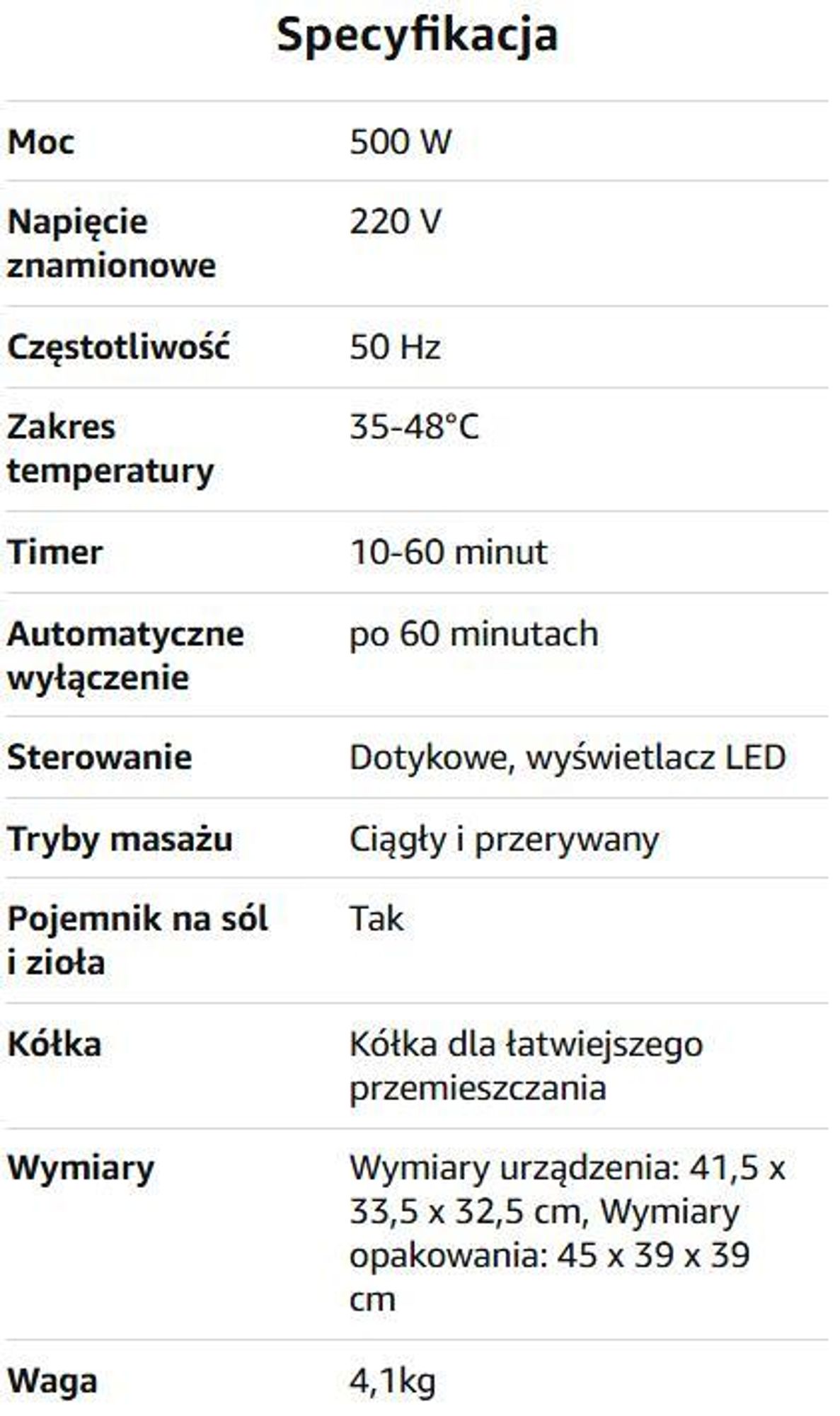 Masażer wodny do stóp z dotykowym wyświetlaczem LED oraz 6 rolkami masującymi