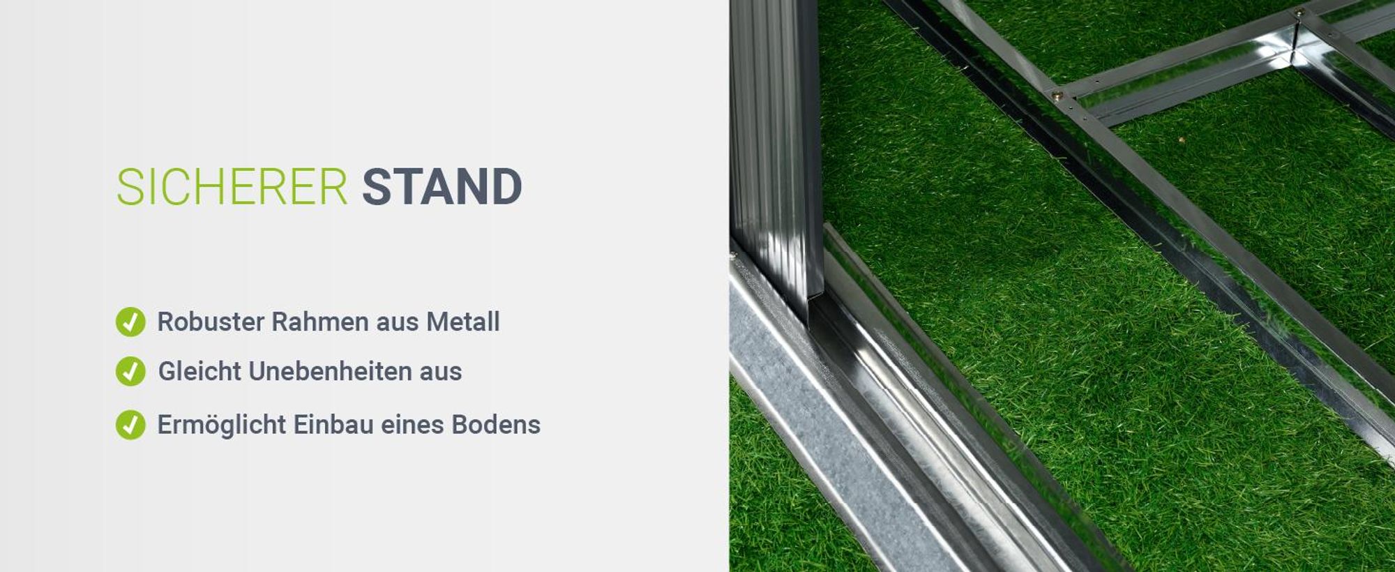 Juskys Metall Geräteschuppen XL – Dunkelgrau, wetterfest mit Fundamentrahmen, Schiebetür & abschließbar