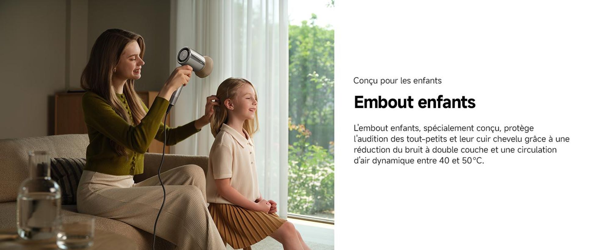 MOVA SHINE 20 Sèche-cheveux Argenté – Contrôle intelligent de la température, séchage rapide et soin capillaire multi-styles