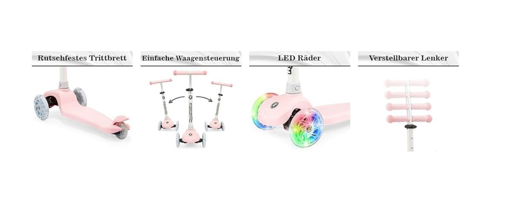 HyperMotion TRINGO, Kinder, Klassischer Roller, Unisex, 50 kg, 3 Rad/Räder, 3 Jahr(e)