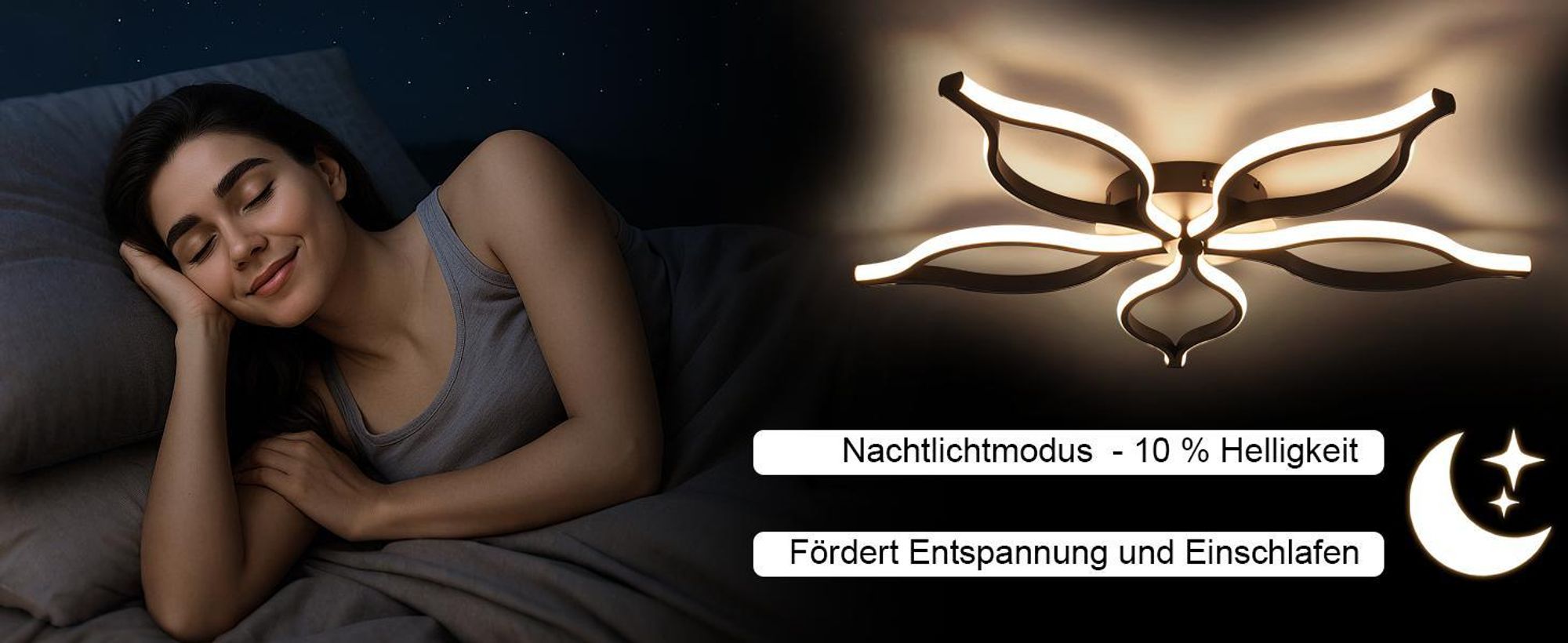 ZMH LED stropné svietidlo Obývacia izba Stropné svietidlo 80 cm Obývacia izba Svietidlo 75 W Čierne Veľké Stmievateľné 3000-6500 K Nočné osvetlenie Spálňa Svietidlo pre jedáleň