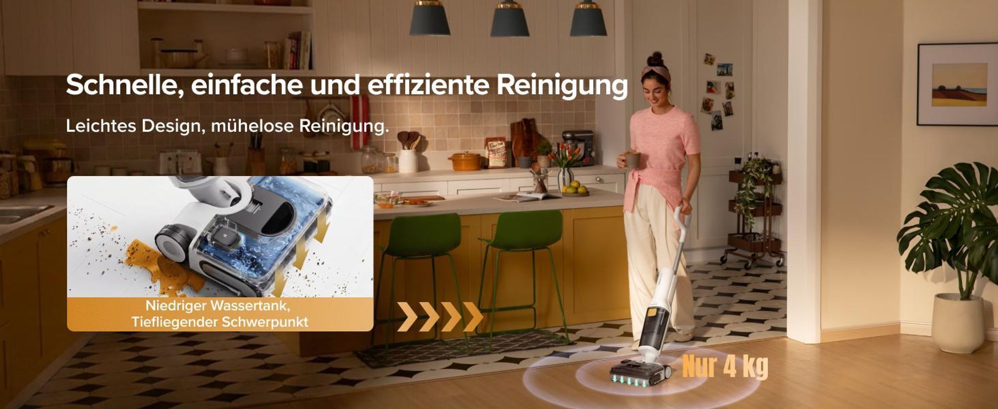 Roborock F25 GT Gen 2 Set Nass und Trockensauger, 20000 Pa, Jawscrapers Anti-Verwicklung, 90℃ Hochtemperatur-Selbstreinigung, 70°-Schwenkwinkel-Design