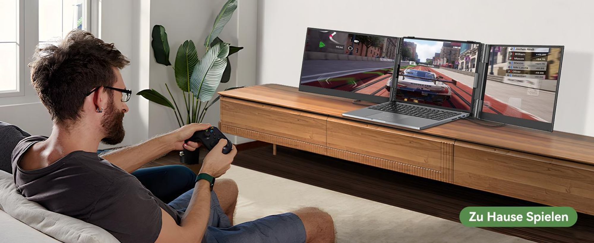 Blackview Tragbarer Monitor 8 15,6" FHD+ IPS, 4,6mm dünn, 1,2kg, Plug & Play USB-C, 100W Reverse Charging, support Laptop/PC/Handy/Mac/Switch/PS5/Xbox
