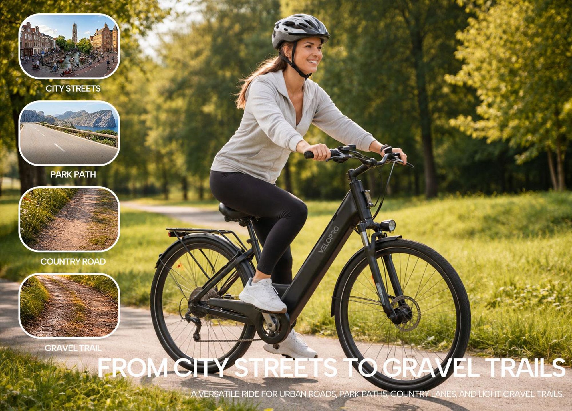 27.5Zoll E Bike, City E-Bike & E-Hollandrad mit 36V 13Ah Akku bis zu 80-100km, SHIMANO 7-Gang, 250W Motor&25km/h, Hydraulische Bremsen,Gold