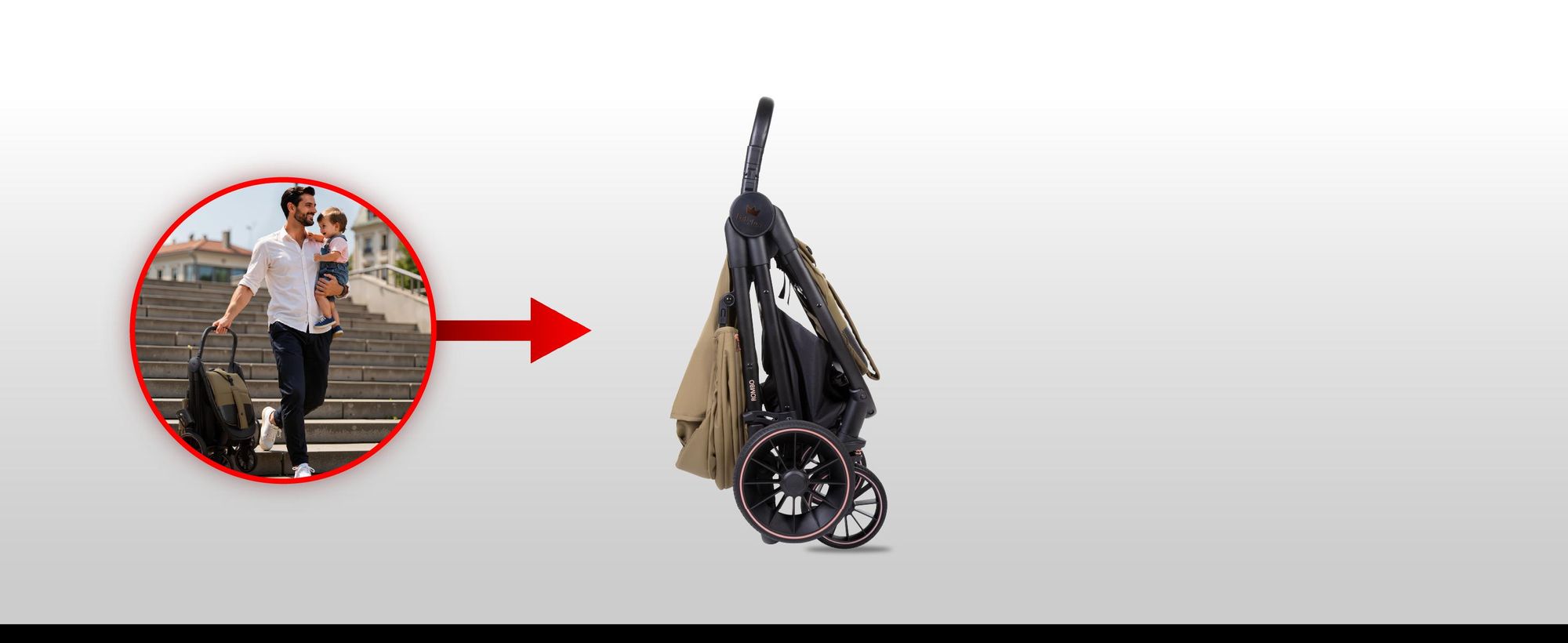 BabyLux ROMBO Kinderwagen Leichte Kinderwagenabdeckung Stoßdämpfende Tasche