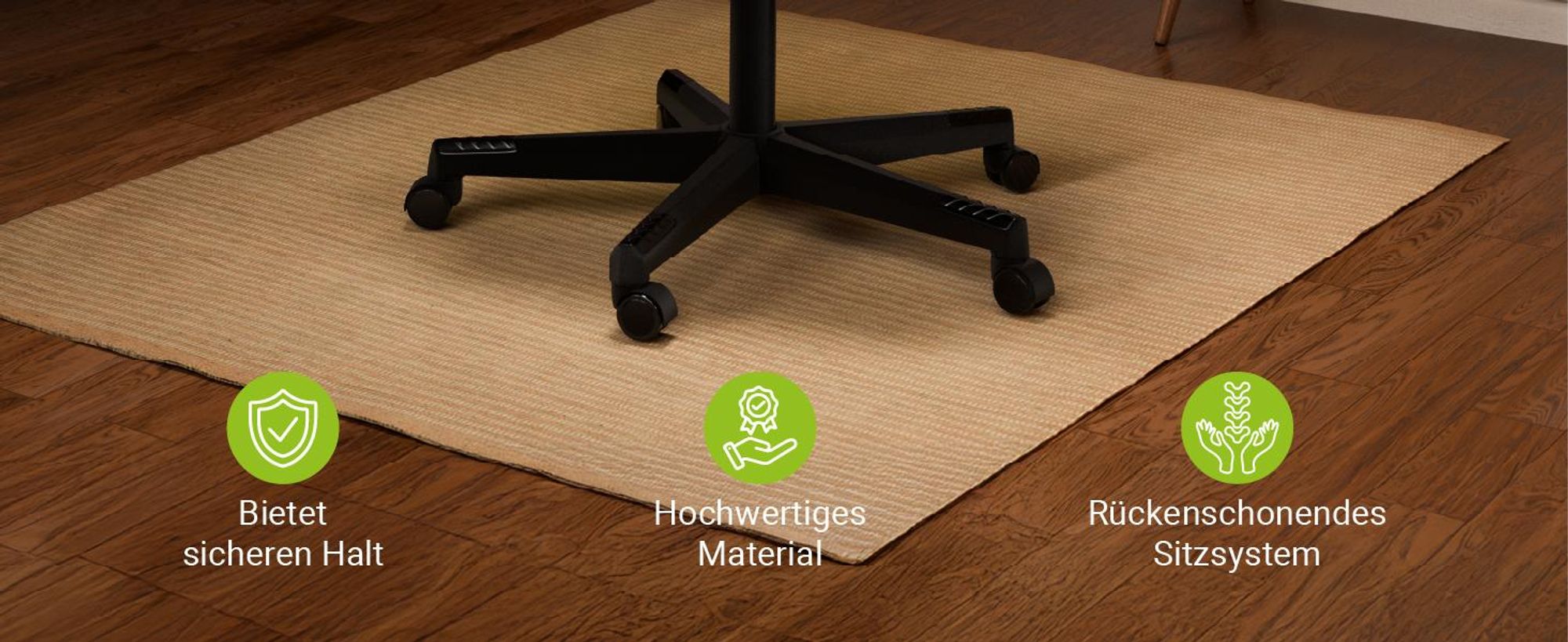 Juskys Gamingstuhl HyperSeat, ergonomisch, Kunstleder, höhenverstellbar – Schwarz/blau