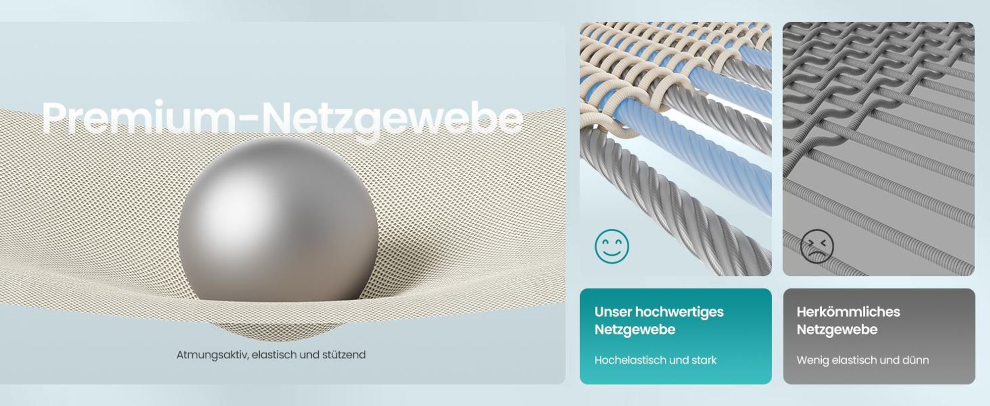 SONGMICS Bürostuhl, ergonomischer Schreibtischstuhl, Computerstuhl, Netzstuhl, verstellbare Lendenstütze und Kopfstütze, höhenverstellbar, beige